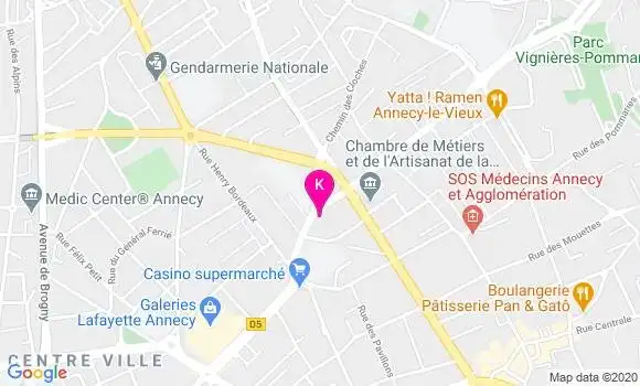 Localisation Annie Pernette