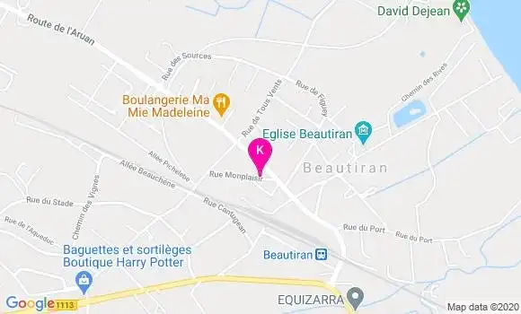 Localisation Laurine Lesage