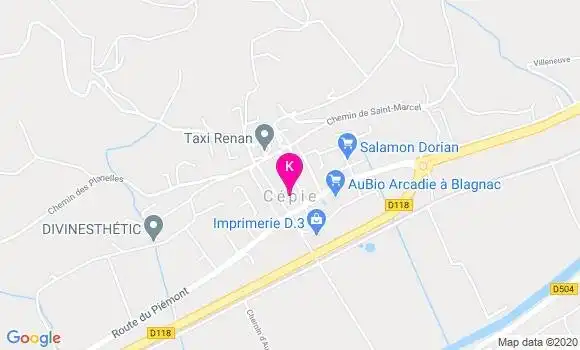Localisation Thibault Bernard