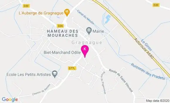 Localisation Odile Marchand Biet