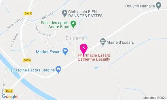 Localisation Edwige Lamonnier