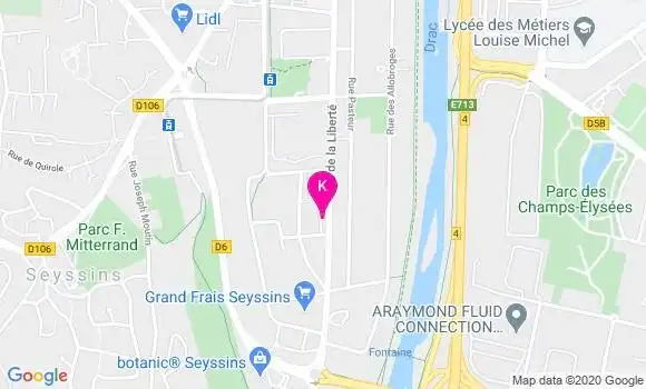 Localisation Elisabeth Reynet Verdurand