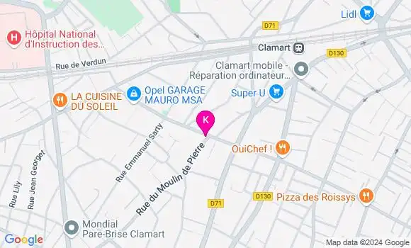 Localisation Virginie Rabeau