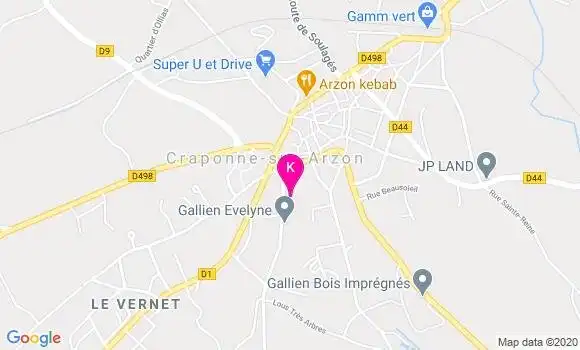 Localisation Frederique Mugnerot Vanhems