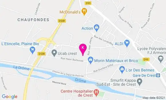 Localisation Lorine Benard