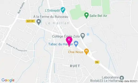 Localisation Laure Gaudin