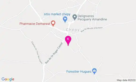 Localisation Amandine Lebrun
