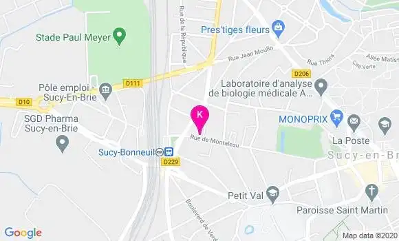 Localisation Sandy Tavares