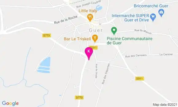 Localisation Sabine Morin