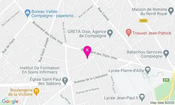Localisation Nicolas Gambier