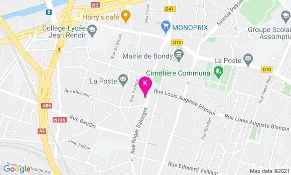 Localisation Michel Dhainaut
