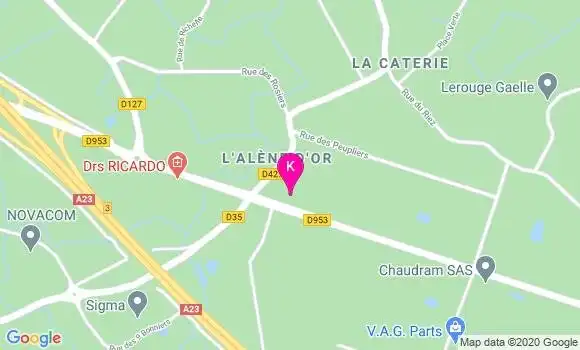 Localisation Nicolas Vandeville