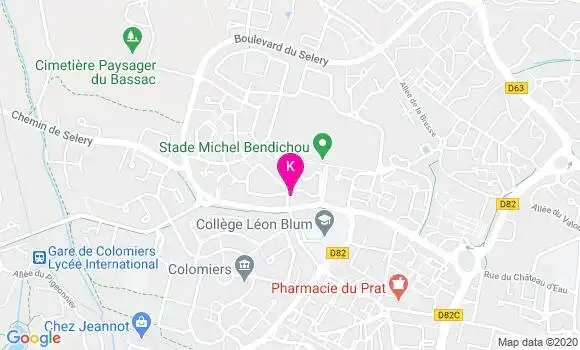 Localisation Priscille Martinez