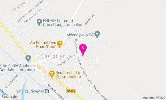Localisation Elise Willaime
