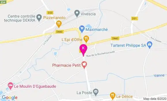 Localisation Francoise Mouret Darcel
