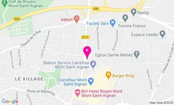 Localisation Fanny James