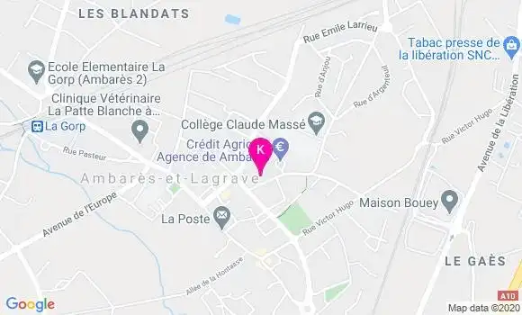 Localisation Vanessa Bobet