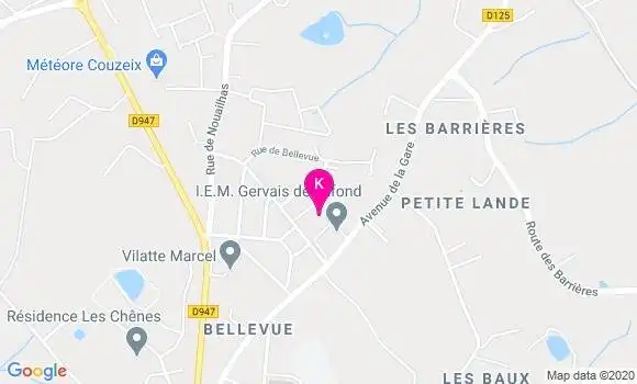 Localisation Elisabeth Mazet Chevalier