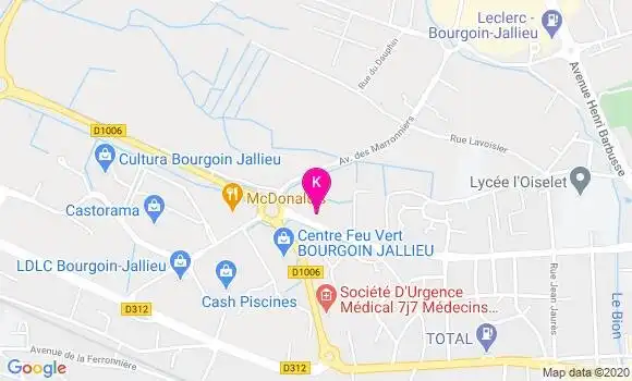 Localisation Coralie Vallin