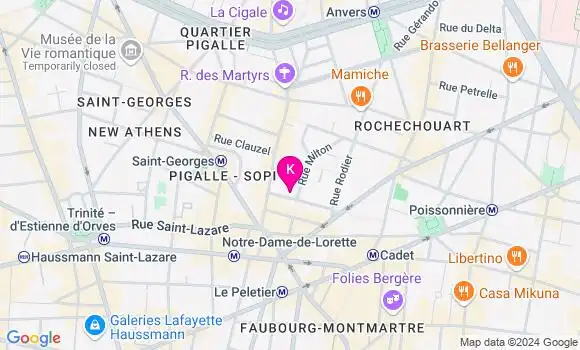 Localisation Clara Michallet