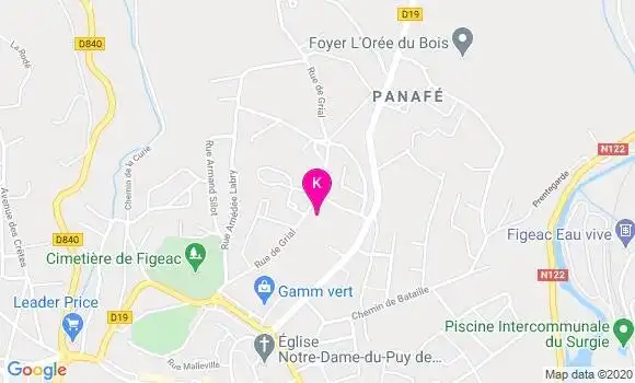 Localisation Francoise Joly Riesenmey