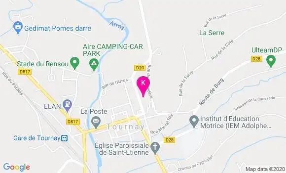 Localisation Aurore Sanchez