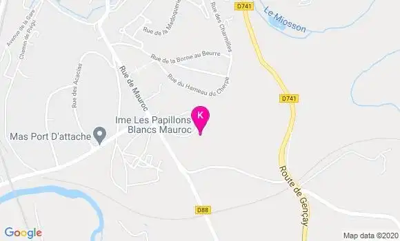 Localisation Elvire Dumery Sagan