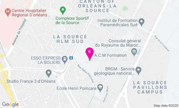 Localisation Juliette Sergent