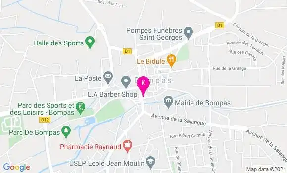 Localisation Vincent Cazals