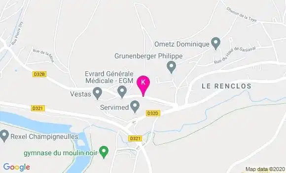 Localisation Mathilde Prestini