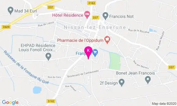 Localisation Justine Zapater