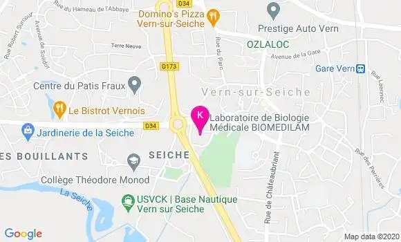 Localisation Frederic Pavoine
