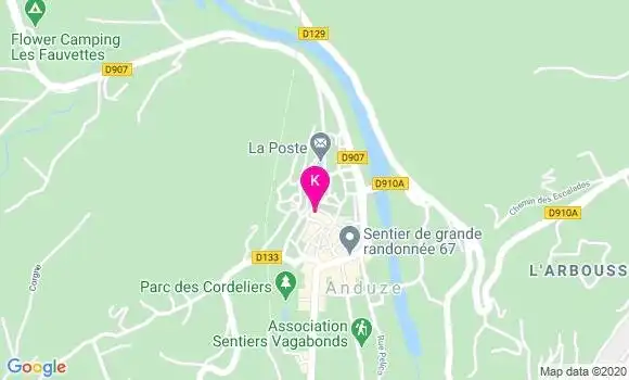 Localisation Jacqueline Andre