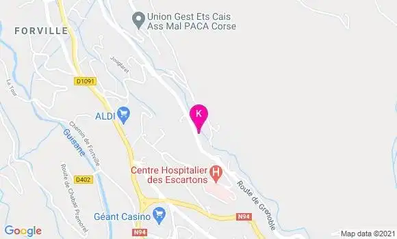 Localisation Estelle Villiot Danger