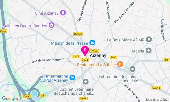 Localisation Sandrine Yvard