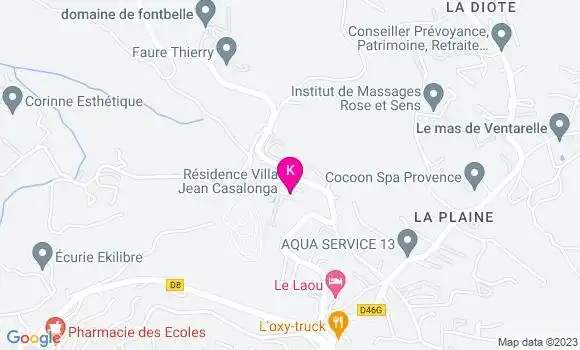 Localisation Helene Richelme Buisson