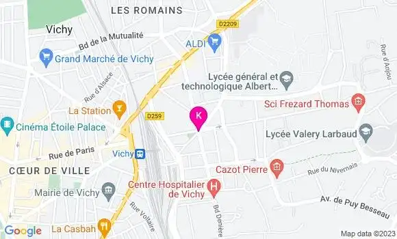 Localisation Emilie Charpentier