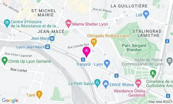 Localisation Fanny Melot