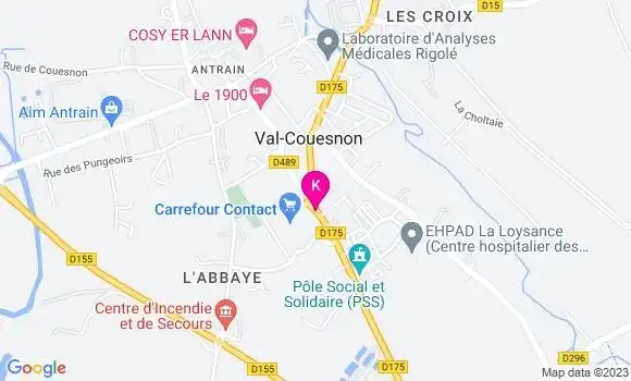 Localisation Evie Thetiot