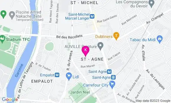 Localisation Emilie Beziat