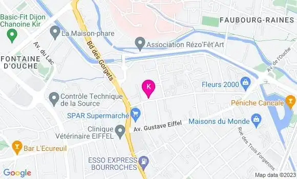 Localisation Micheline Toupet