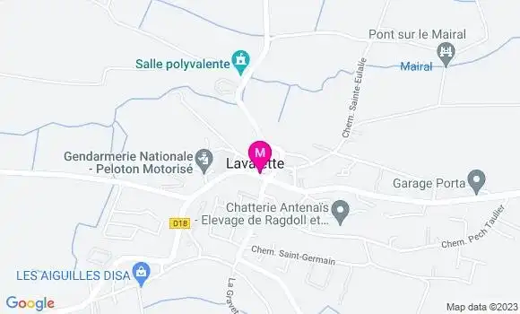 Localisation Danielle Cazanave