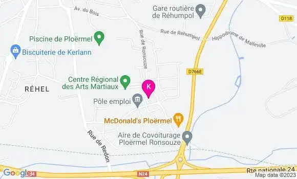 Localisation Betty Le Luel