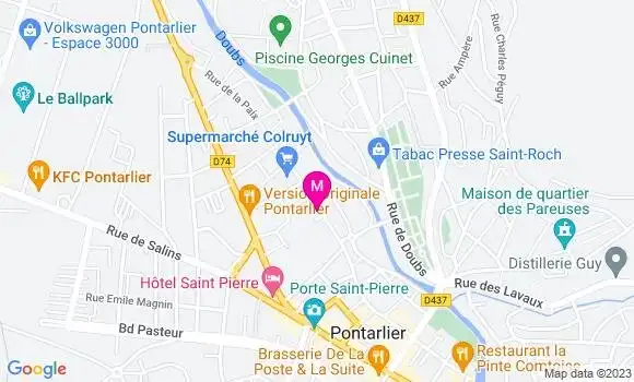 Localisation Amélie Cuenot