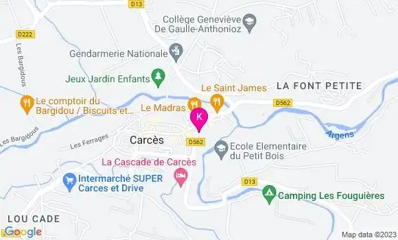 Localisation Sarah Magnard
