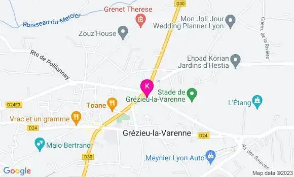 Localisation Justine Lapique