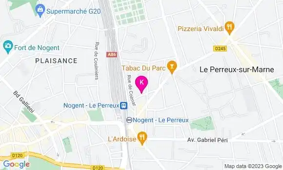 Localisation Brigitte Lefevre Ward