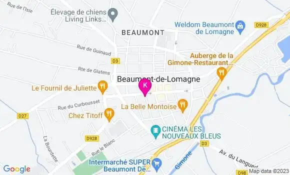Localisation Lauriane Milhavet