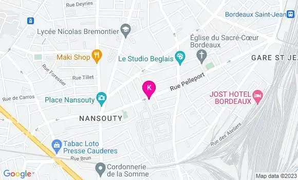 Localisation Agathe Moulinet