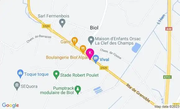 Localisation Kevin Favier